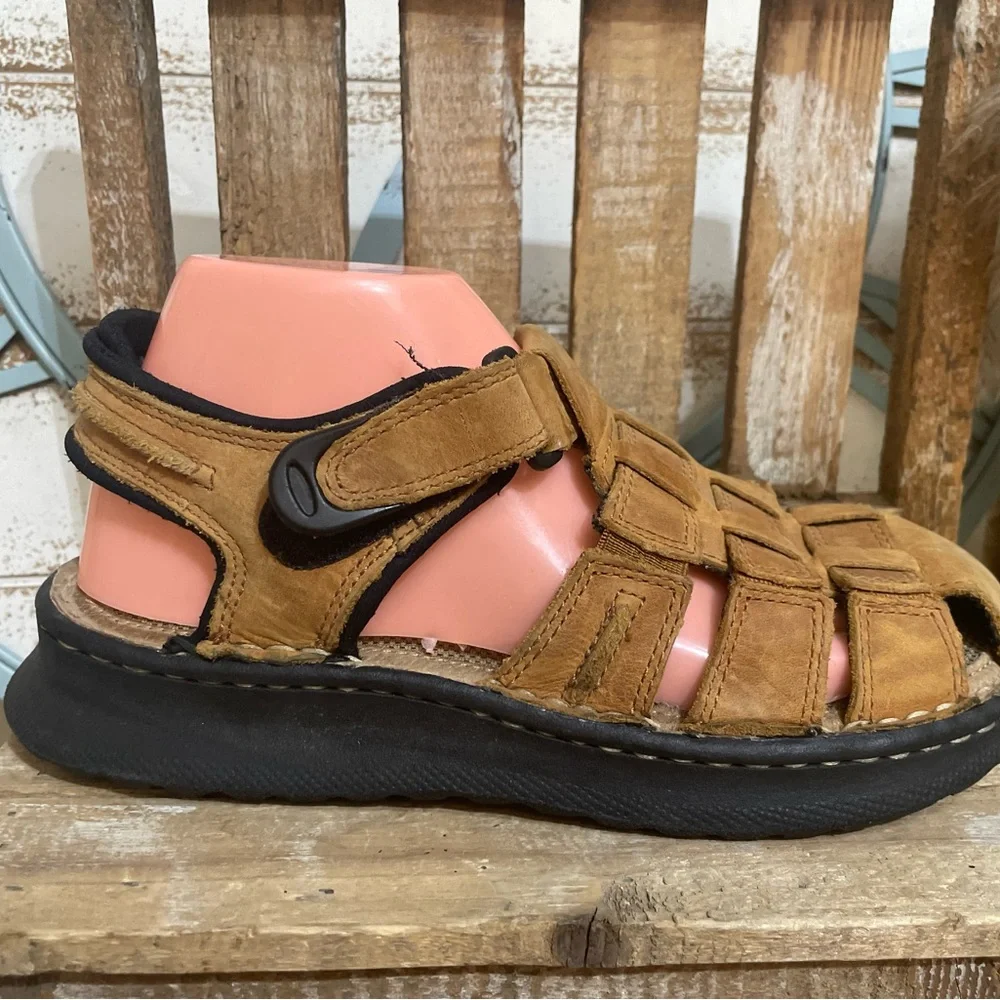 Men’s Faded Glory Chunky Y2K Leather Carlos 2 Sandals Sz 6 NEW